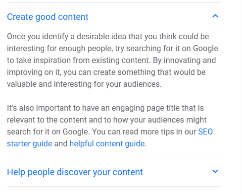 Create good rehab center content Google's instructions on good rehab center content